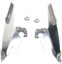 Memphis Shades MEK1706 Plates-Only Kit for Gauntlet Fairing to Fats/Slim, Sportshields, or Batwing - Polished - sxspowersports