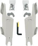 Memphis Shades MEK1951 Trigger-Lock Mount Kit for Batwing Fairing and Fats/Slim Windshields - Polished - sxspowersports