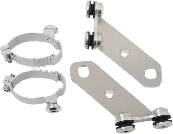 Memphis Shades MEK1985 Trigger-Lock Mount Kit for Sportshield Windshields - Polished - sxspowersports