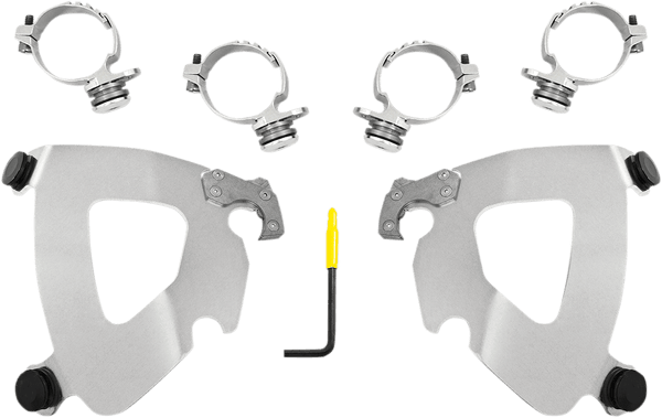 Memphis Shades MEK2002 Trigger-Lock Mount Kit for Gauntlet Fairing - Polished - sxspowersports