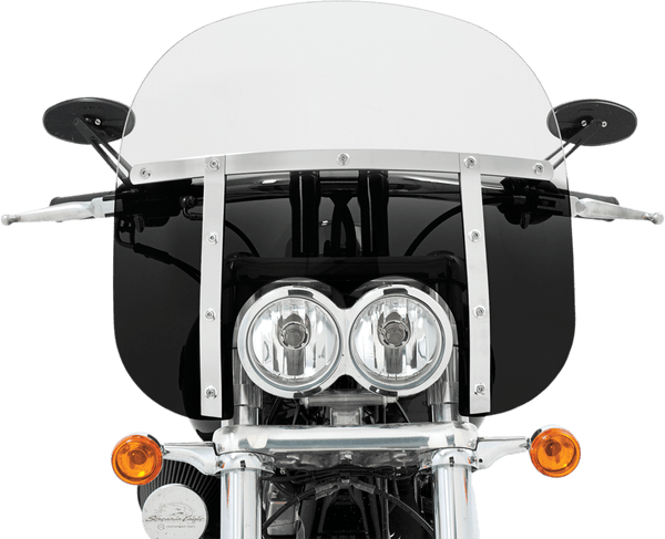 Memphis Shades MEM6631 Memphis Fats Windshield (Dual Cutout) - 13in. - Gradient Black - sxspowersports