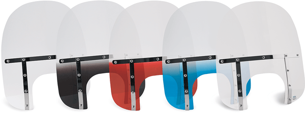 Memphis Shades MEM6820 Memphis Fats Windshield (Big Headlight Cutout) - 17in. - Clear - sxspowersports