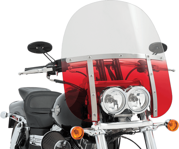 Memphis Shades MEM6937 Memphis Fats Windshield (Dual Cutout) - 19in. - Gradient Burnt Orange - sxspowersports