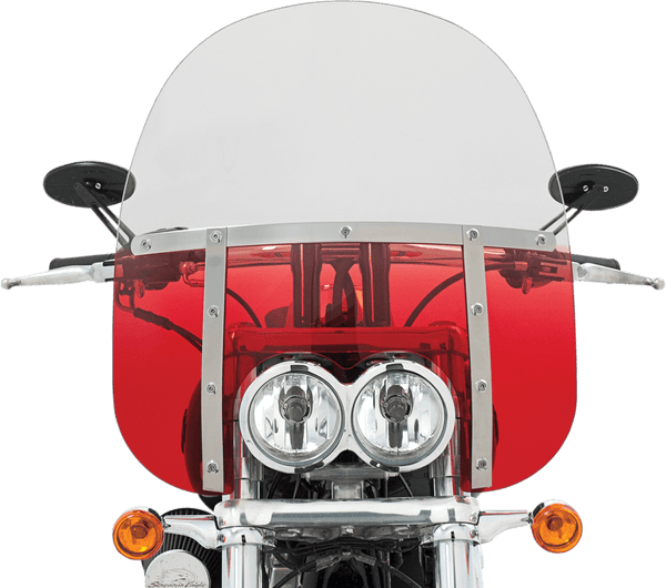 Memphis Shades MEM6937 Memphis Fats Windshield (Dual Cutout) - 19in. - Gradient Burnt Orange - sxspowersports