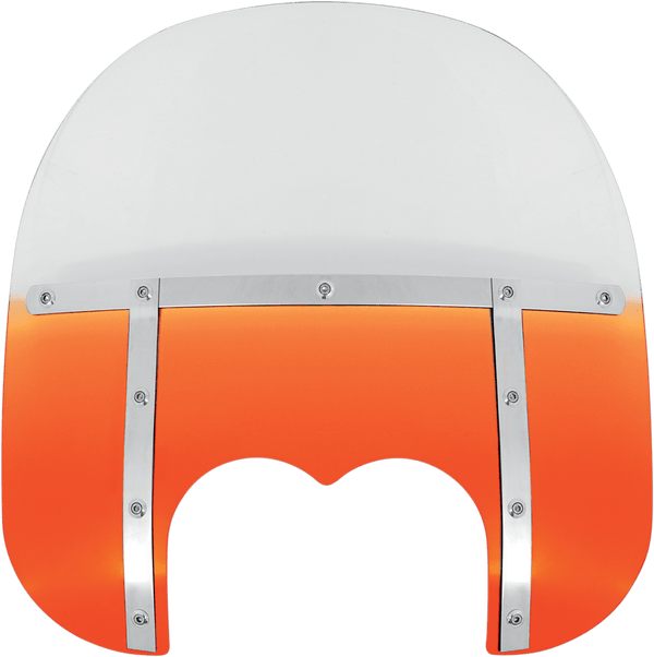 Memphis Shades MEM6937 Memphis Fats Windshield (Dual Cutout) - 19in. - Gradient Burnt Orange - sxspowersports