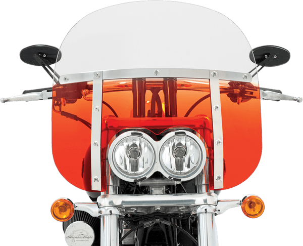 Memphis Shades MEM6937 Memphis Fats Windshield (Dual Cutout) - 19in. - Gradient Burnt Orange - sxspowersports