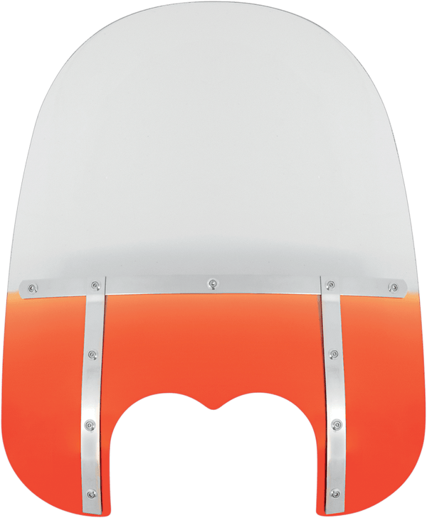 Memphis Shades MEM6937 Memphis Fats Windshield (Dual Cutout) - 19in. - Gradient Burnt Orange - sxspowersports