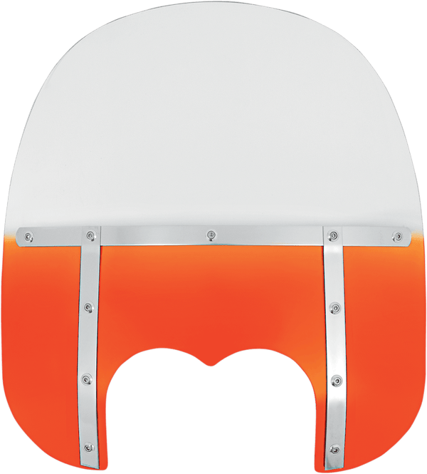Memphis Shades MEM6937 Memphis Fats Windshield (Dual Cutout) - 19in. - Gradient Burnt Orange - sxspowersports