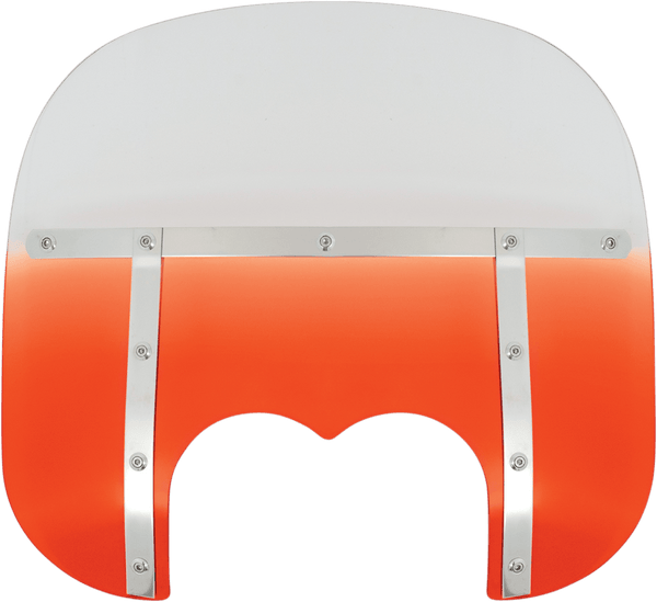 Memphis Shades MEM6937 Memphis Fats Windshield (Dual Cutout) - 19in. - Gradient Burnt Orange - sxspowersports