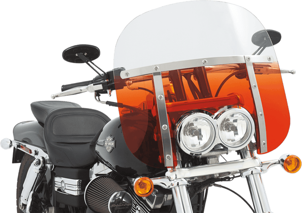 Memphis Shades MEM6937 Memphis Fats Windshield (Dual Cutout) - 19in. - Gradient Burnt Orange - sxspowersports