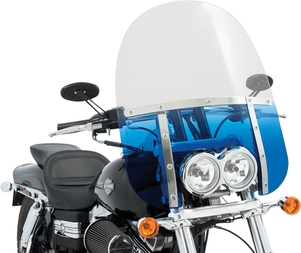 Memphis Shades MEM6937 Memphis Fats Windshield (Dual Cutout) - 19in. - Gradient Burnt Orange - sxspowersports