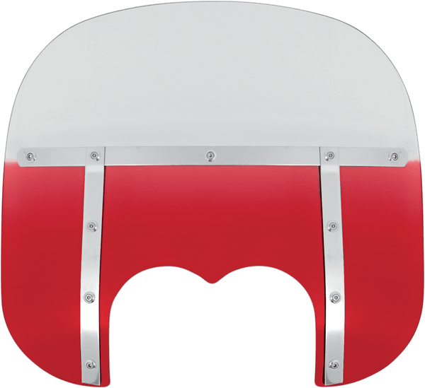 Memphis Shades MEM6937 Memphis Fats Windshield (Dual Cutout) - 19in. - Gradient Burnt Orange - sxspowersports