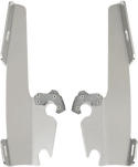 Memphis Shades MEM8867 Plates-Only Kit for Changing Sportshield to Fats/Slim or Batwing Fairing - Polished - sxspowersports