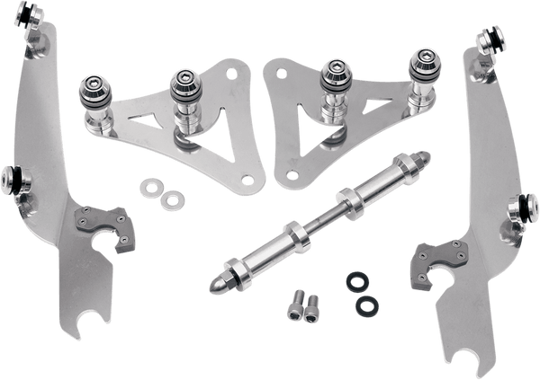 Memphis Shades MEM8923 Trigger-Lock Mount Kit for Sportshield Windshields - Polished - sxspowersports