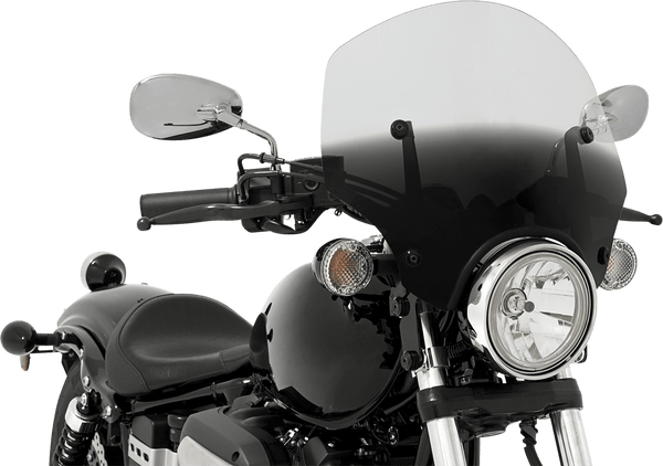 Memphis Shades MEP5221 El Paso Sportshield Windshield (7in. Cutout) - 19in. - Gradient Black - sxspowersports