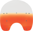 Memphis Shades MEP6187 Replacement Plastic for HD Quick-Release Compact Windshield - 15in. - Gradient Burnt Orange - sxspowersports