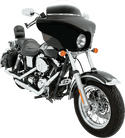 Memphis Shades MEP8511 Windshield for Batwing Fairing - 7in. - Gradient Black - sxspowersports