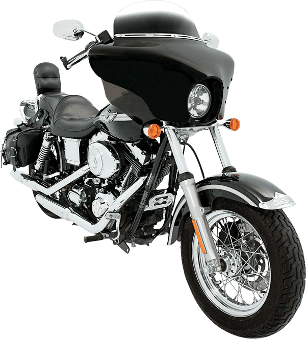 Memphis Shades MEP8511 Windshield for Batwing Fairing - 7in. - Gradient Black - sxspowersports