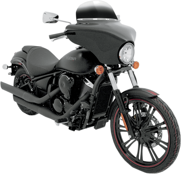 Memphis Shades MEP8511 Windshield for Batwing Fairing - 7in. - Gradient Black - sxspowersports