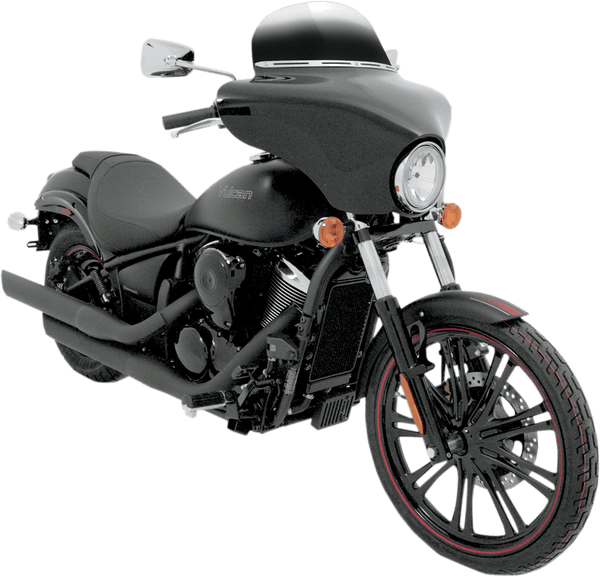 Memphis Shades MEP8531 Windshield for Batwing Fairing - 12in. - Gradient Black - sxspowersports