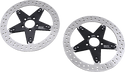 MJK Performance P-4650 Star 13in. Floating Brake Rotor - Black Anodized - sxspowersports