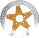 MJK Performance P-4653 Star 11.8in. Floating Brake Rotor - Gold Anodized - sxspowersports