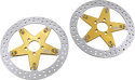 MJK Performance P-4654 Star 13in. Floating Brake Rotor - Gold Anodized - sxspowersports