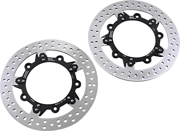 MJK Performance P-4655 Enforcer 11.8in. Floating Brake Rotor - Black Anodized - sxspowersports