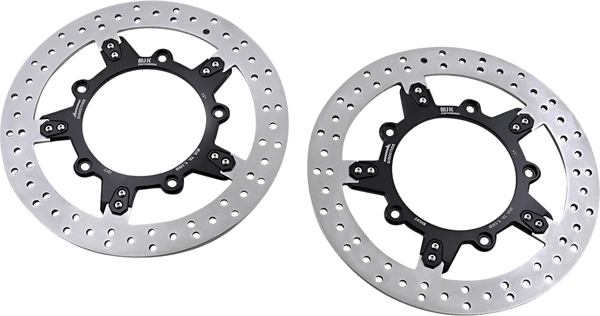 MJK Performance P-4656 Enforcer 13in. Floating Brake Rotor - Black Anodized - sxspowersports