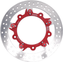 MJK Performance P-4657 Enforcer 11.8in. Floating Brake Rotor - Red Anodized - sxspowersports
