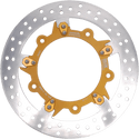 MJK Performance P-4659 Enforcer 11.8in. Floating Brake Rotor - Gold Anodized - sxspowersports