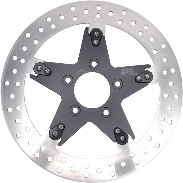 MJK Performance P-4660 Enforcer 13in. Floating Brake Rotor - Gold Anodized - sxspowersports