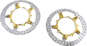 MJK Performance P-4660 Enforcer 13in. Floating Brake Rotor - Gold Anodized - sxspowersports