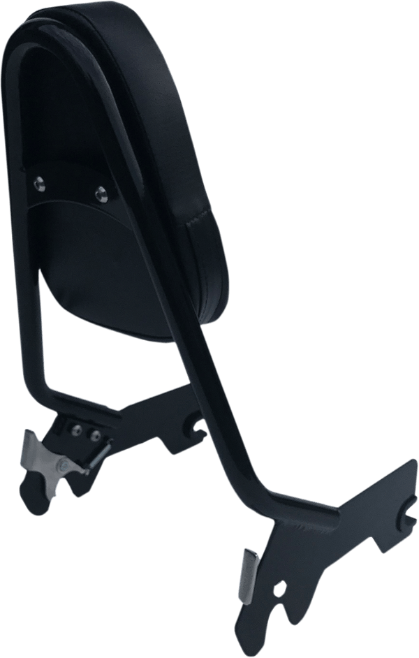 Motherwell MWL-156S-18GB One-Piece Sissy Bar - Gloss Black - sxspowersports