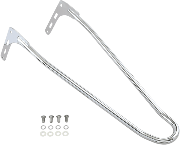 Motherwell MWL156T18-GB-WP One-Piece Sissy Bars - Gloss Black - sxspowersports