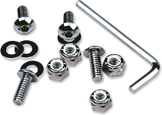 MOTION PRO 33-1000 Chrome License Plate Frame Hardware - sxspowersports