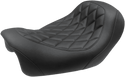 Mustang 75038 Wide Tripper Forward Solo Seat - Diamond Stitch - Black - sxspowersports