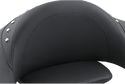 Mustang 75332 Extended Arm Wrap-Around Backrest - Ultra Touring - Smooth - Chrome Studs - sxspowersports