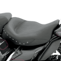 Mustang 76069 Super Wide Studded Solo Seat - Black Studs - sxspowersports