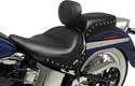 Mustang 76235 Rear Wide Solo Seat with Removable Backrest - Studded - sxspowersports