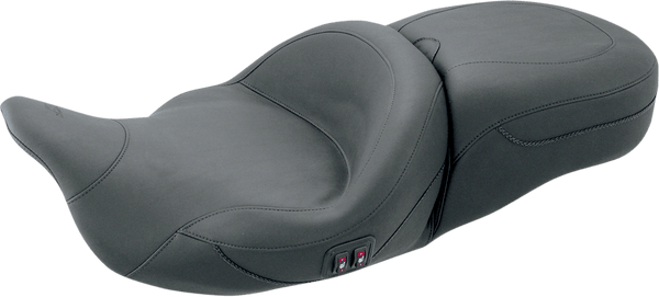 Mustang 76653 1-Piece Heated Touring Seat - Plain - sxspowersports