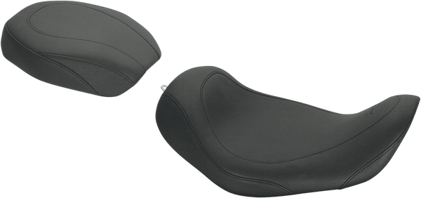 Mustang 76701 Wide Tripper Passenger Seat - Smooth - Black - sxspowersports