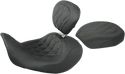 Mustang 76705 Wide Tripper Passenger Seat - Diamond Stitch - Black - sxspowersports