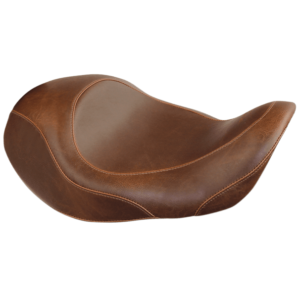 Mustang 76708 Wide Tripper Forward Solo Seat - Smooth - Brown - sxspowersports