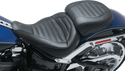 Mustang 79041 Standard Touring Seat with Backrest - Dagger Stitch - Black - sxspowersports