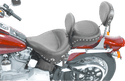 Mustang 79130 Wide Touring Studded Recessed Rear Seat - sxspowersports