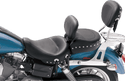 Mustang 79347 Wide Touring Studded Recessed Rear Seat - sxspowersports