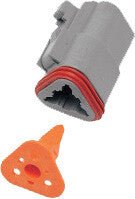 NAMZ CUSTOM CYCLE PRODUCTS DP-3G Deutsch DT Plug and Wedgelock - sxspowersports