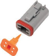 NAMZ CUSTOM CYCLE PRODUCTS DP-4G Deutsch DT Plug and Wedgelock - sxspowersports