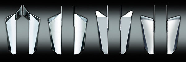 NATIONAL CYCLE N76602 Switchblade Windshield Chrome Lower - sxspowersports